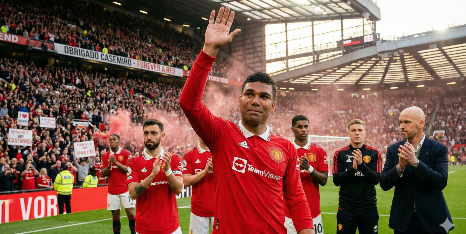 Casemiro se despide del United