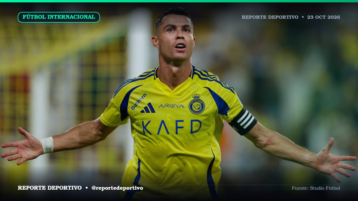 Cristiano Ronaldo celebrando un nuevo gol en su carrera profesional